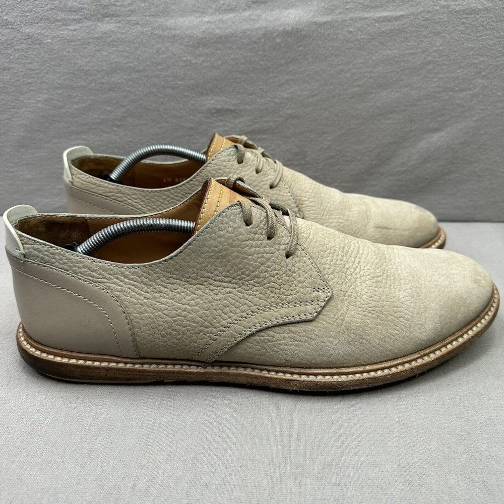 Louis Vuitton Mens Size UK 11 (US 12) Derby Beige Leather Dress Sneakers